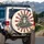 Tabby Cat DJ Turntable Sunburst - Music Lover Gift Spare Tire Cover - 3
