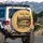 Vintage Travel Trailer Campfire Mountains - Camping Trip Lover Gift Spare Tire Cover - 3