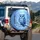 Fluffy Blue Owl Snow Branch Winter Forest - Wildlife Lover Winter Season Gift Spare Tire Cover - 3