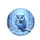 Fluffy Blue Owl Snow Branch Winter Forest - Wildlife Lover Winter Season Gift Spare Tire Cover - 4