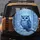 Fluffy Blue Owl Snow Branch Winter Forest - Wildlife Lover Winter Season Gift Spare Tire Cover - 5