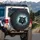 Two Black Pit Bull Dogs Embracing - Dog Lover Vehicle Decor Gift for Dog Owners Spare Tire Cover - 3