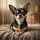 Tri-Color Chihuahua Dog Alert Expression - Dog Lover Gift Spare Tire Cover - 6
