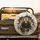 Powerful Grizzly Bear Breaking Through Jagged Rock Cave - Wildlife Lover Gift for Animal Lovers Spare Tire Cover - 2