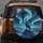 Lone Dark Wolf Snowy Mountain Aurora - Wildlife Lover Gift Spare Tire Cover - 5