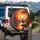 Stag Deer Sunset Halo Autumn River Forest - Wildlife Lover Gift Spare Tire Cover - 3
