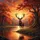 Stag Deer Sunset Halo Autumn River Forest - Wildlife Lover Gift Spare Tire Cover - 6
