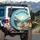 Camper Van Mountain Lake 'This is how We roll' Sun - Travel Essentials Spare Tire Cover - 3