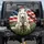 White Wolf Cubs American Flag Wildflowers - Wildlife Lover Gift Spare Tire Cover - 1