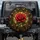 Crimson Rose Stained Glass Filigree Home Decor Gift Gothic Spare Tire Cover - 1