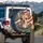 Chihuahua American Flag Mountains - Independence Day Gift for Dog Owners Spare Tire Cover - 3