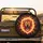 Roaring Lion Head Mane Starbursts Lightning Smoke Embers - Adventure Seeker Gift Spare Tire Cover - 2