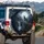 Majestic Grey Wolf Full Moon Rocky Cliff Forest - Wildlife Lover Gift Spare Tire Cover - 3