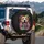 Black Background Pit Bull Splattered Paint - Dog Lover Car Accessory Gift Spare Tire Cover - 3