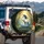 White Horse Enchanted Forest Butterflies - Fantasy Decor Gift for Horse Lover Spare Tire Cover - 3