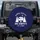 Camper Trailer Campfire Pine Trees Night Sky Moon - Camping Lover Gift Spare Tire Cover - 1