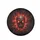 Human Skull with Molten Red Cracks & Fiery Orange Eyes - Halloween Decor Gift Spare Tire Cover - 4
