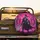 Ancient Warrior Glowing Eyes Broadsword Shield - Neon Gothic Ruins Fantasy Adventure Gift Spare Tire Cover - 2