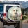Fluffy Cartoon Sheep Pastoral Landscape - Farmhouse Home Decor Gift Spare Tire Cover - 3