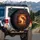 Lone Fisherman Leaping Bass Sunset - Fishing Enthusiast Gift for Dad Spare Tire Cover - 3