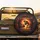 Lone Fisherman Leaping Bass Sunset - Fishing Enthusiast Gift for Dad Spare Tire Cover - 2
