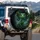 Green Lizard Jungle Foliage - Wildlife Lover Gift Spare Tire Cover - 3