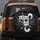 Three Cats Peeking Upside Down Kitty Paw Prints Everyday Vehicle Decor for Cat Lover Spare Tire Cover - 5