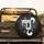 Three Cats Peeking Upside Down Kitty Paw Prints Everyday Vehicle Decor for Cat Lover Spare Tire Cover - 2