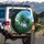 Tropical Palm Trees Clear Sky Clouds - Vacation Essentials Nature Lover Spare Tire Cover - 3