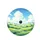 Expansive Blue Sky Voluminous Clouds Rolling Green Hills Meadow - Travel Essentials Spare Tire Cover - 4
