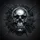 Menacing Polished Metallic Skull Dark Shards - Gothic Decor Gift Spare Tire Cover - 6