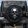 Menacing Polished Metallic Skull Dark Shards - Gothic Decor Gift Spare Tire Cover - 1