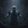 Shadowy Humanoid Figure Pressing Hands Glowing Eyes - Spooky Decor Gift for Horror Fans Spare Tire Cover - 6