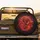 Red Asian Dragon Fiery Energy Glowing Embers - Fantasy Home Decor Gift for Collectors Spare Tire Cover - 2