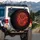 Red Asian Dragon Fiery Energy Glowing Embers - Fantasy Home Decor Gift for Collectors Spare Tire Cover - 3
