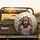 Jovial Mischievous Monkey Breaking Robust Cracked Rock - Wildlife Lover Gift Spare Tire Cover - 2