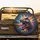 Tyrannosaurus Rex Roaring Head Paint Explosion - Dinosaur Lover Gift Spare Tire Cover - 2