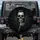 Gothic Skull Shhh Gesture Decaying Architecture - Gothic Lifestyle Gift Spare Tire Cover - 1