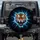 Snarling Tiger Head Electric Blue Shards Fractured Reality - Wildlife Lover Gift Spare Tire Cover - 1