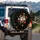 i'm fine Text Poppies Bloom Black Field - Everyday Use Accessory Spare Tire Cover - 3