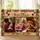 Personalized Christmas Couple Canvas Print Custom Photo and Names First Christmas Together Wall Decor - 1