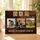 Personalized Dad Gift from Daughter Son, To The World You Are One Person Canvas, Custom Photo and Name Print, Father's Day Gift - 1