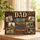 Personalized Dad Gift from Children, Custom Family Photo Collage Canvas, Father's Day Birthday Gift, Inspiring Father Quote Canvas - 1