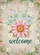 Floral Paw Print Welcome - Home Decor Gift for Pet Lover Garden Flag - 6