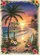 Palm Tree Surfboard Beach Sunset - Beach House Decor Gift for Surf Lover Garden Flag - 6
