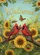 Northern Cardinals Sunflowers Welcome Butterfly - Wildlife Lover Gift for Bird Lover Garden Flag - 6