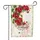 Red Geranium Welcome Flowers Bumblebees - Home Garden Decor Gift for Garden Lover Garden Flag - 3