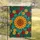 Sunflower Roses Daisies Floral Stained Glass Home Decor Gift for Garden Lover Garden Flag - 5