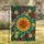 Sunflower Roses Daisies Floral Stained Glass Home Decor Gift for Garden Lover Garden Flag - 1