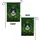 Black White Cat Emerald Shamrocks Clover St. Patrick's Day Gift for Cat Lover Garden Flag - 4